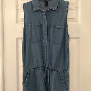 Denim romper